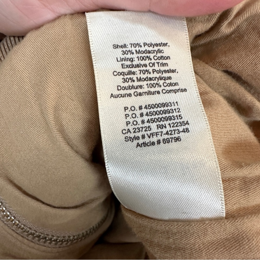 Wilfred Free Teddy Sherpa Jacket Camel Tan Women’s Sz Medium - Picture 5 of 5